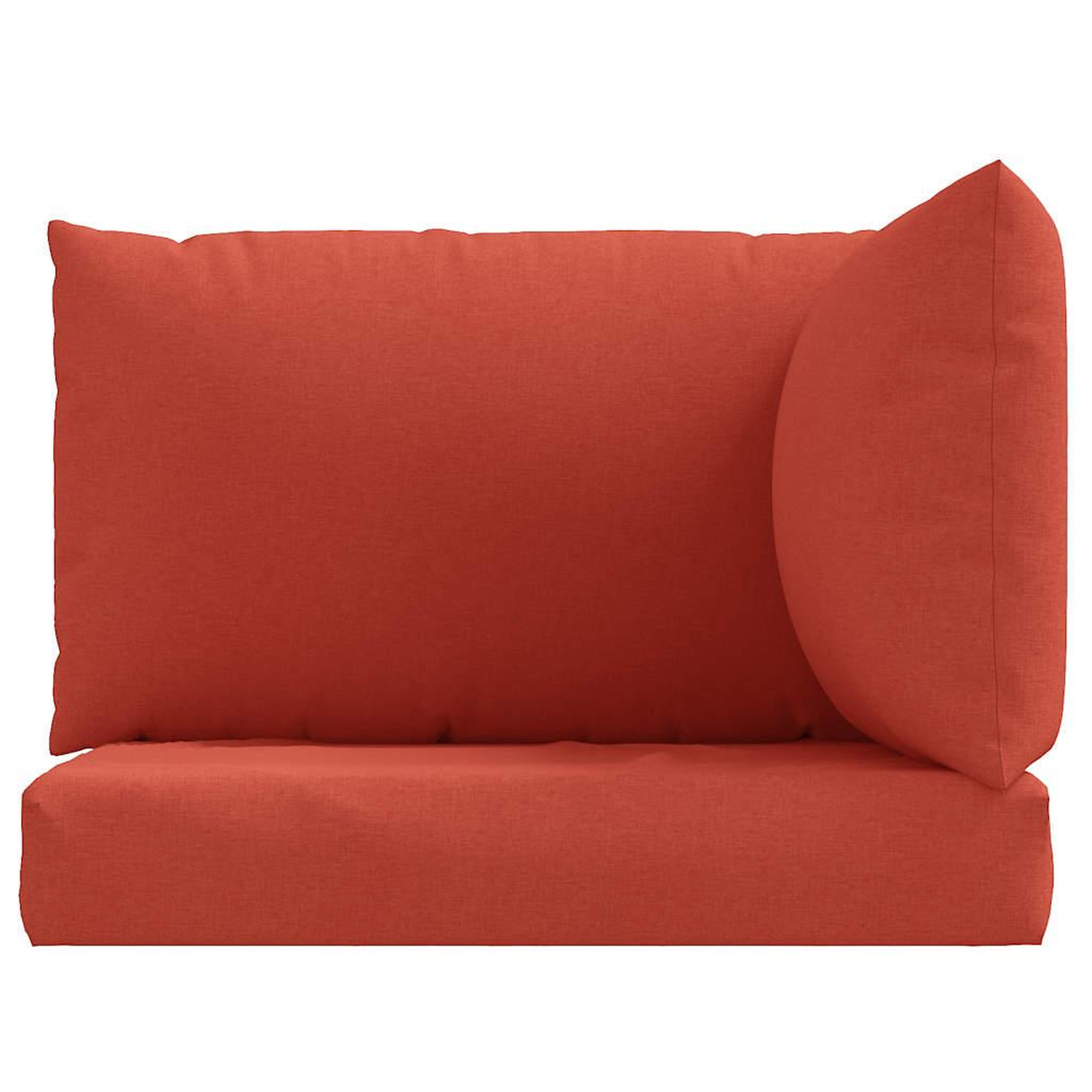 Voir la diapositive 4 : VIDAXL Coussins de palette lot de 3 rouge melange tissu