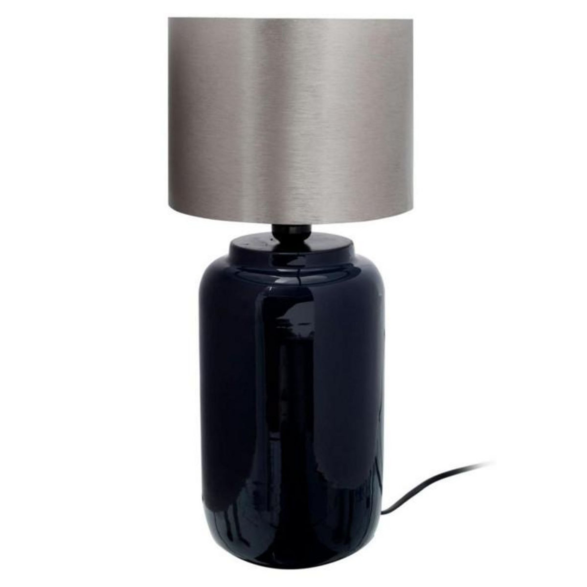 Paris Prix Lampe à Poser Design  Tino  43cm Bleu & Argent