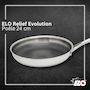 Voir la diapositive 2 : ELO Poêle 24 cm en inox 18/10 Elo Relief Evolution