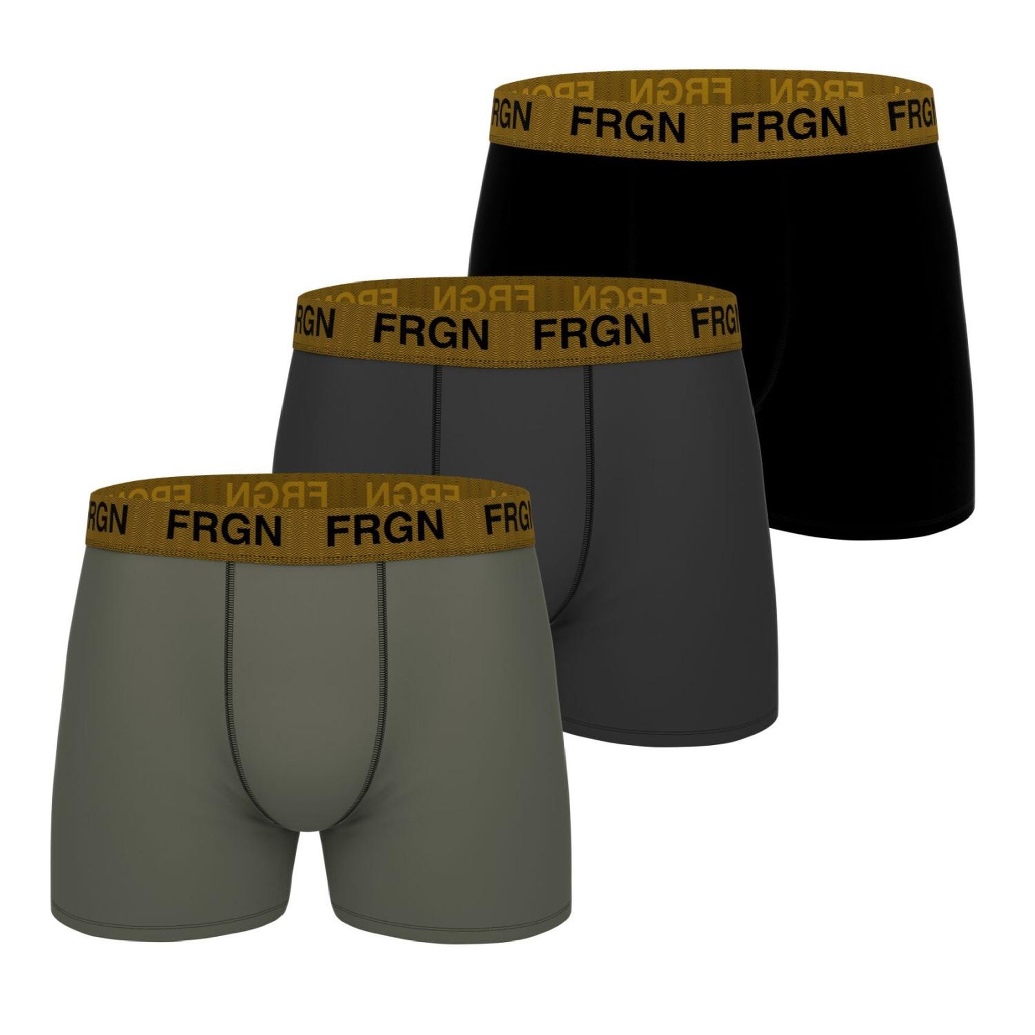 FREEGUN Lot de 3 boxers homme cooling signature rich. Coloris disponibles : Noir