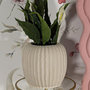 Voir la diapositive 4 : Paris Prix Cache-Pot Design  Mist  26cm Crème