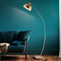 Voir la diapositive 5 : Rendez vous déco Lampadaire en métal couleur laiton-Jersey