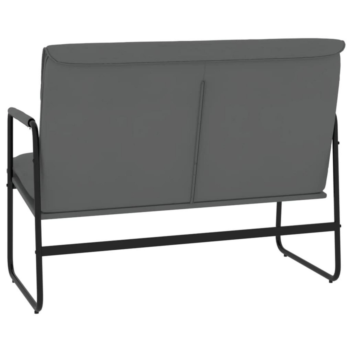 VIDAXL Banc Gris 100x64x80 cm Similicuir