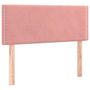 Voir la diapositive 4 : VIDAXL Tete de lit a LED Rose 90x5x78/88 cm Velours