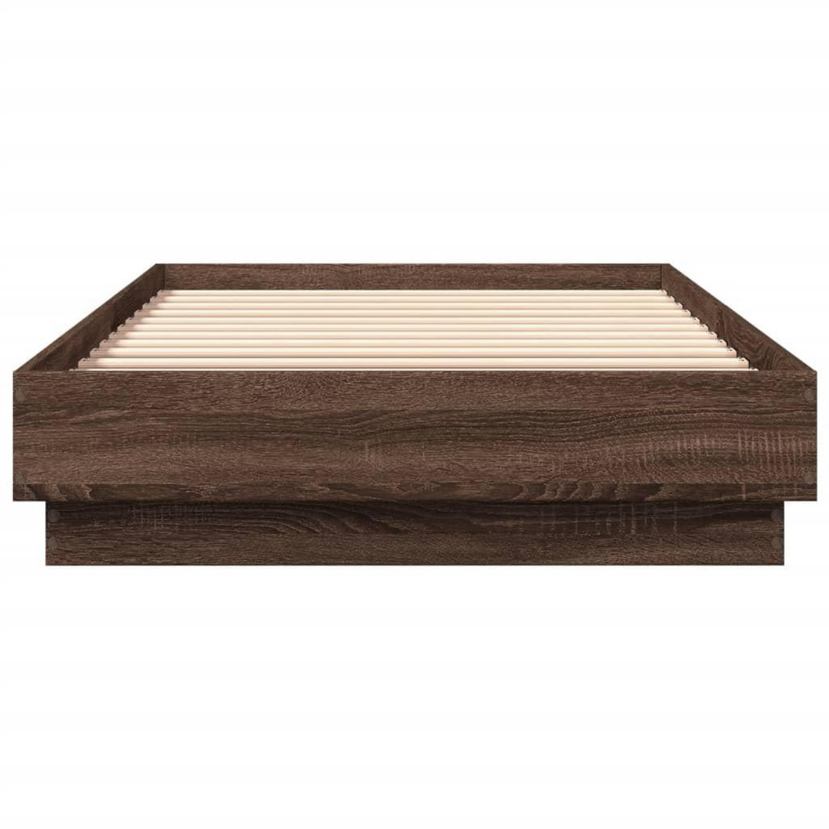 VIDAXL Cadre de lit sans matelas chene marron 100x200 cm