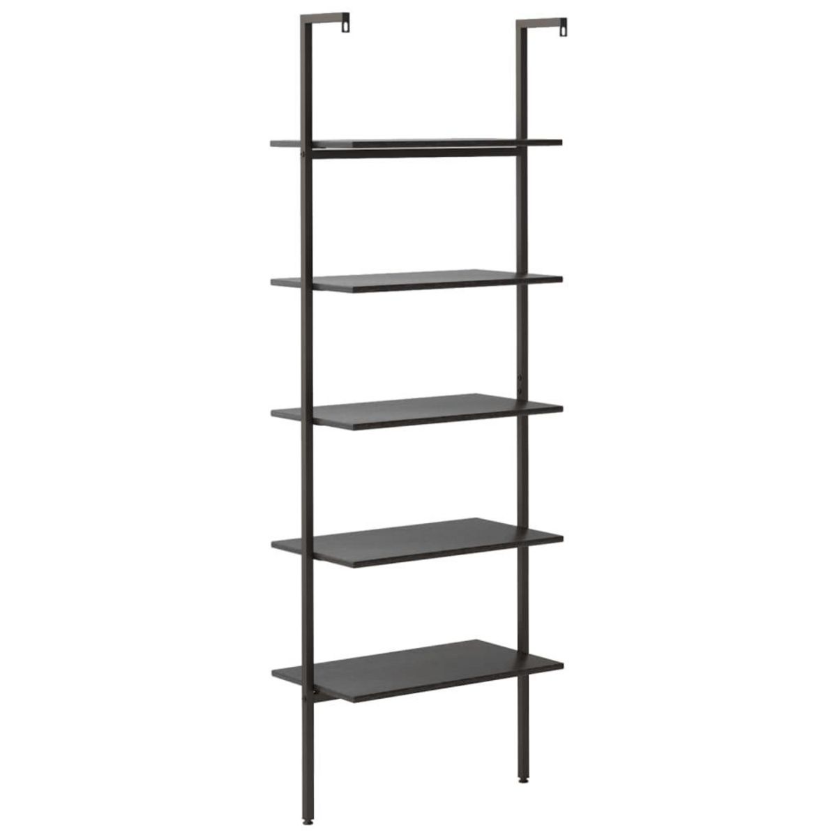 VIDAXL Etagere inclinee a 5 niveaux Noir 64x35x185 cm