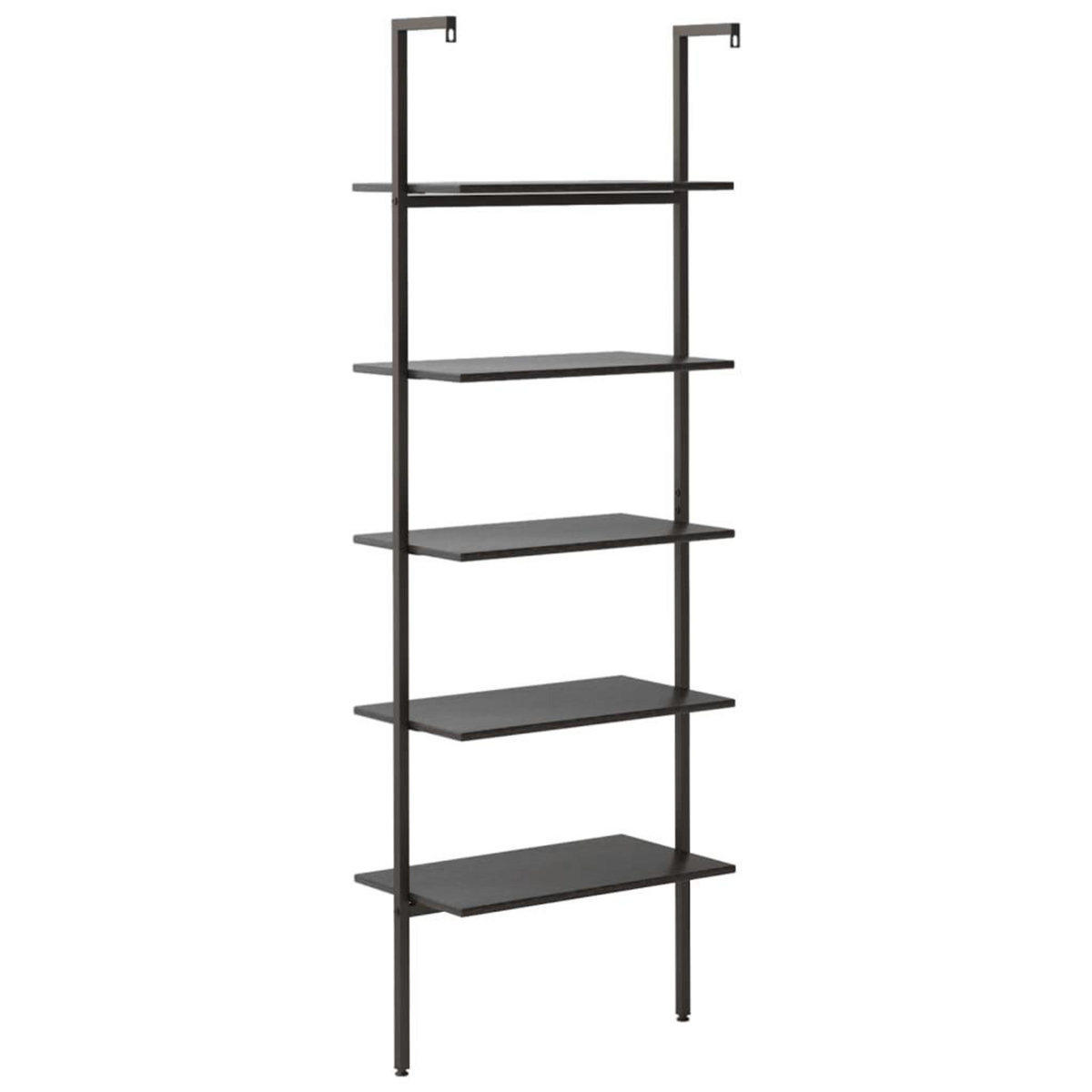 VIDAXL Etagere inclinee a 5 niveaux Noir 64x35x185 cm