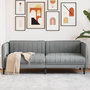 Voir la diapositive 1 : VIDAXL Canape a 3 places gris clair tissu