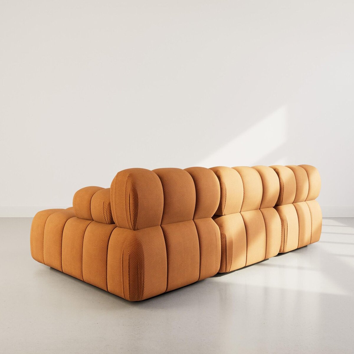 LISA DESIGN Ruby - canapé modulable d'angle droit 4 places en velours texturé