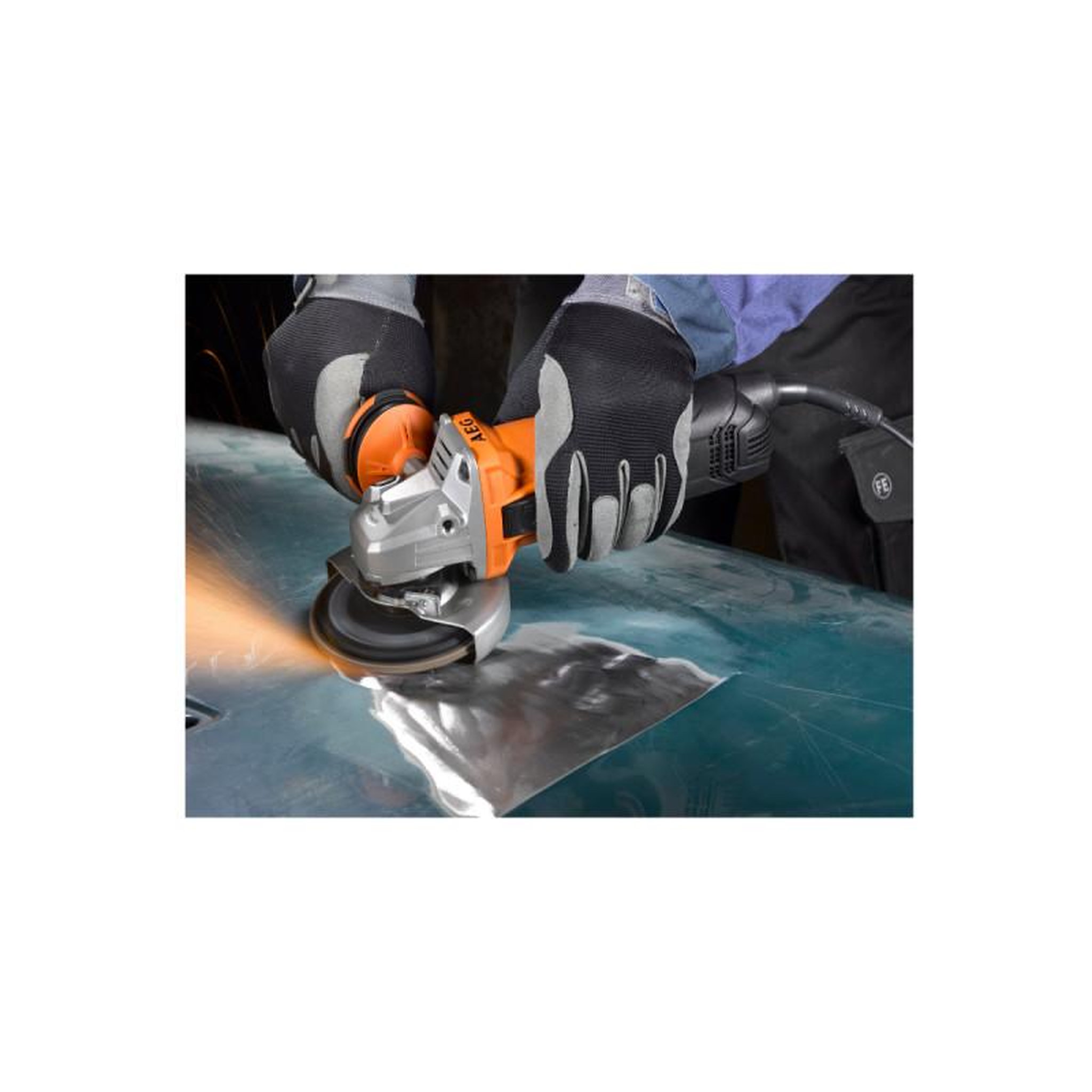Voir la diapositive 2 : AEG Meuleuse électrique AEG 1300W 125mm WS13-125SXEK