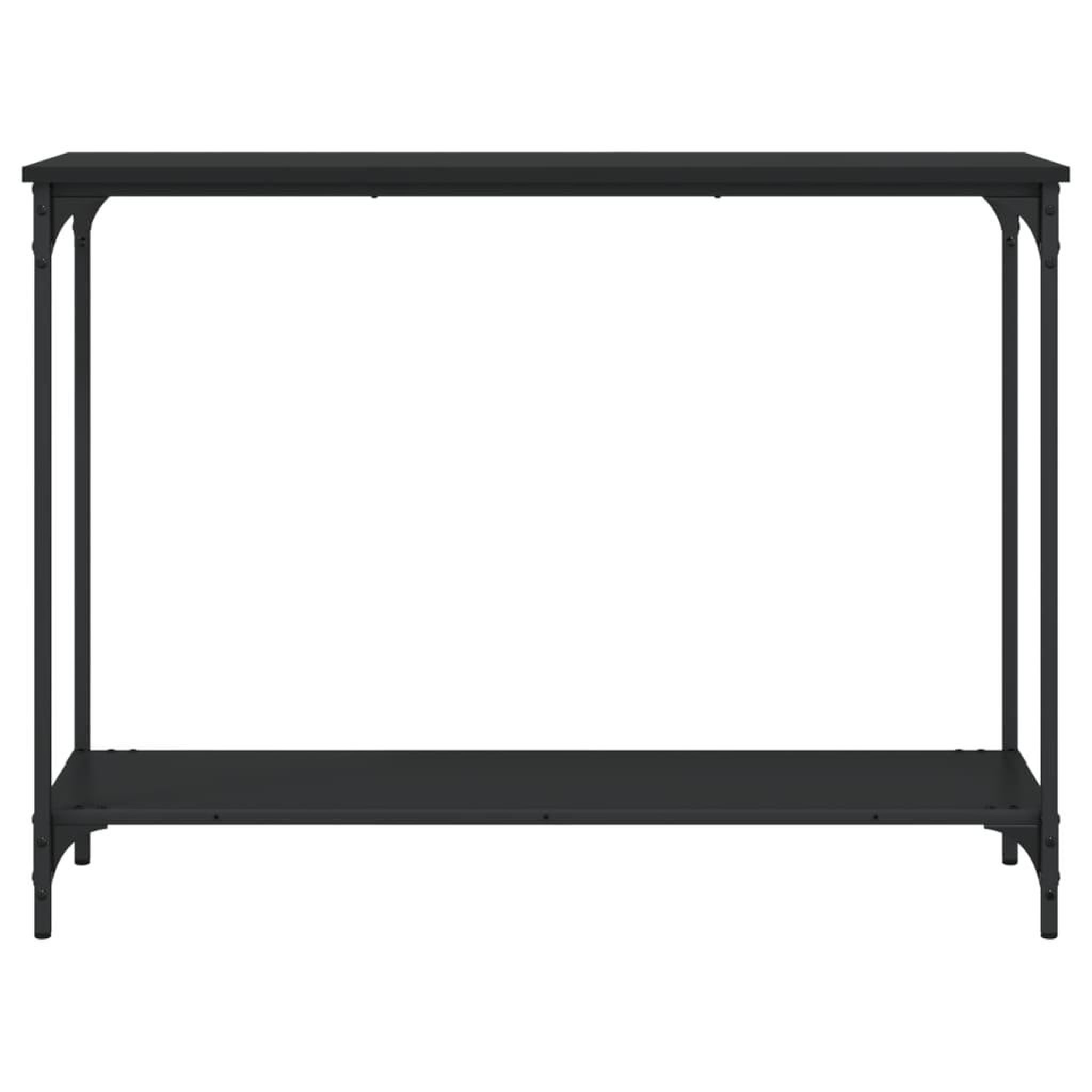 Voir la diapositive 4 : VIDAXL Table console noir 101x30,5x75 cm bois d'ingenierie