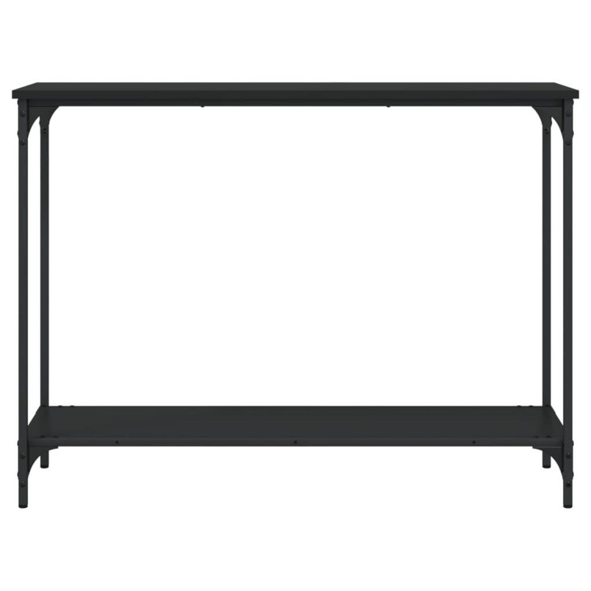 VIDAXL Table console noir 101x30,5x75 cm bois d'ingenierie