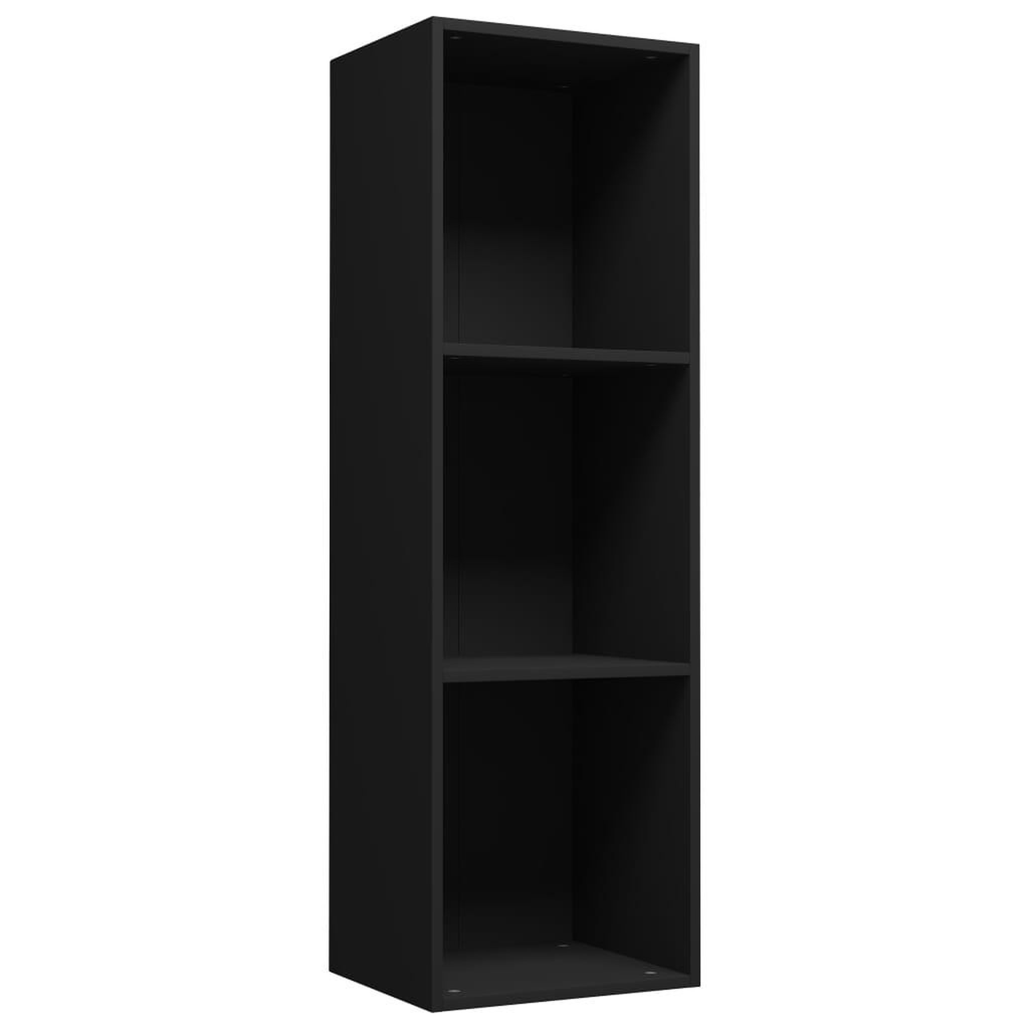 Voir la diapositive 2 : VIDAXL Bibliotheque/Meuble TV noir 36x30x114 cm bois d'ingenierie