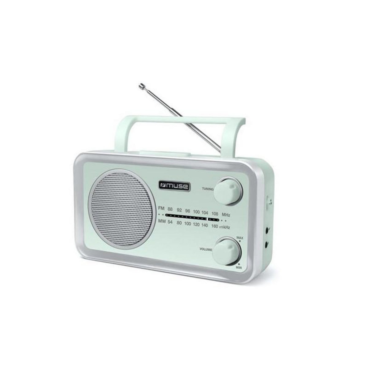 Muse - Tuner Analogique FM / MW - Antenne FM téléscopique - Alimentation pil MUSE - MF060AG
