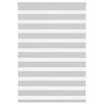 VIDAXL Store zebre gris clair largeur du tissu 90,9 cm polyester