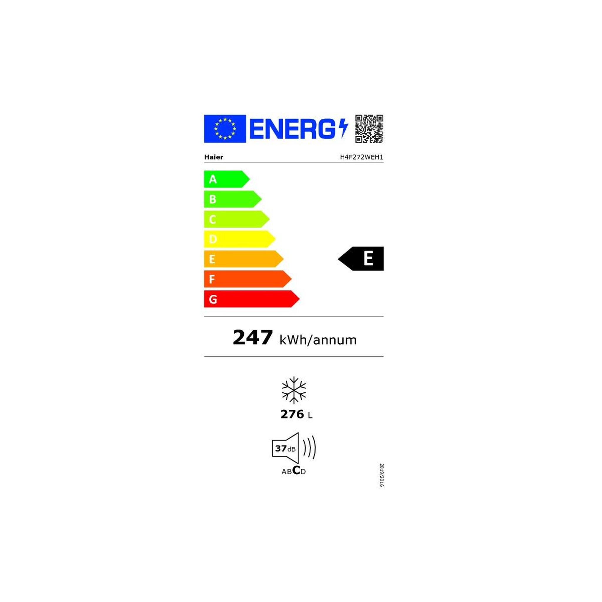 Voir la diapositive 2 : HAIER Congélateur armoire 60cm 276l nofrost blanc - h4f272weh1