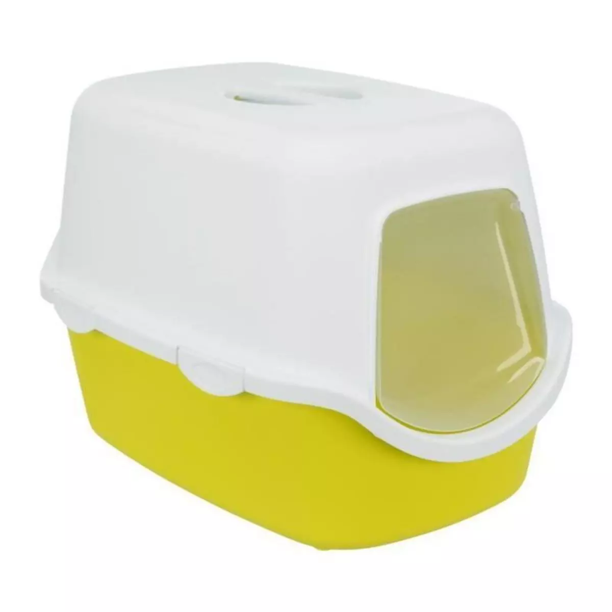 Trixie Bac a litiere TRIXIE Vico - Couvercle - 40 × 40 × 56 cm - Lime et blanc