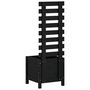 Voir la diapositive 4 : VIDAXL Jardiniere avec support noir 39x39,5x114 cm bois de pin massif