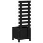 Voir la diapositive 4 : VIDAXL Jardiniere avec support noir 39x39,5x114 cm bois de pin massif
