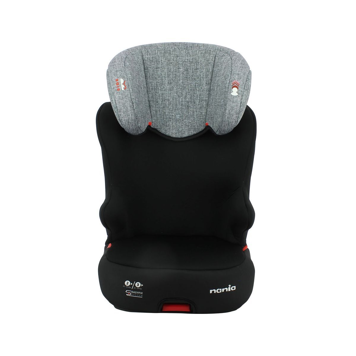 NANIA Rehausseur groupe 2/3 STARTER EASYFIX - Nania Silver