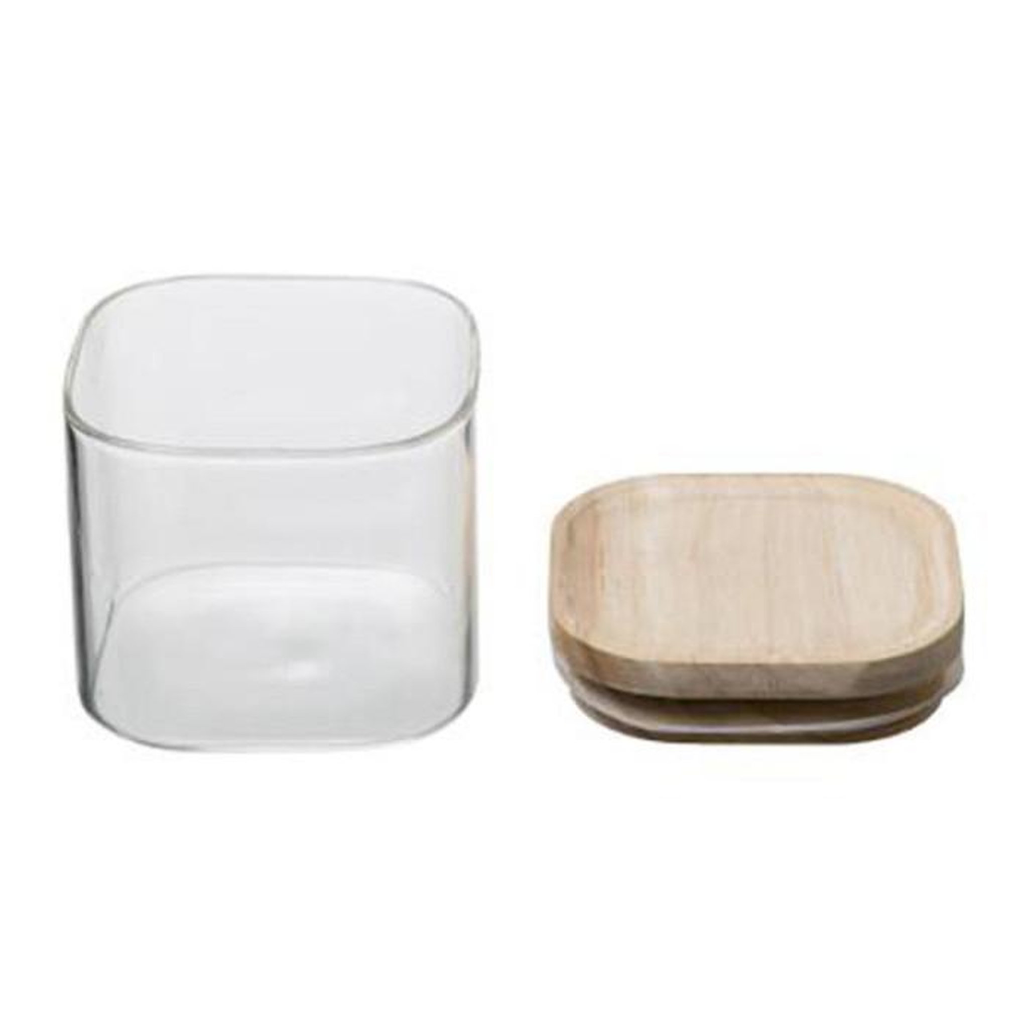 Voir la diapositive 5 : FIVE Lot de 3 bocaux  empilables  24cm transparent