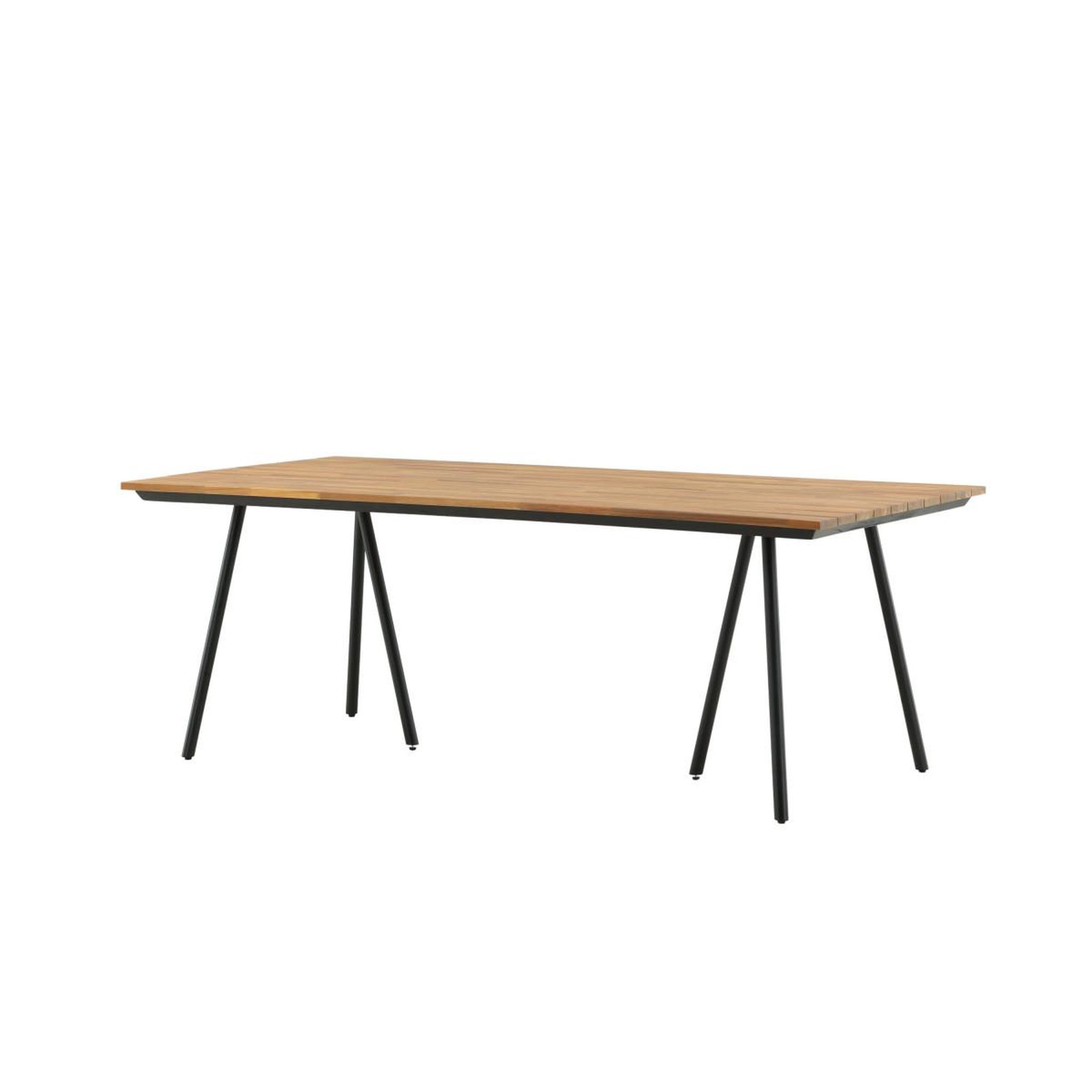 Voir la diapositive 4 : Paris Prix Table de jardin en bois  chan  200cm naturel