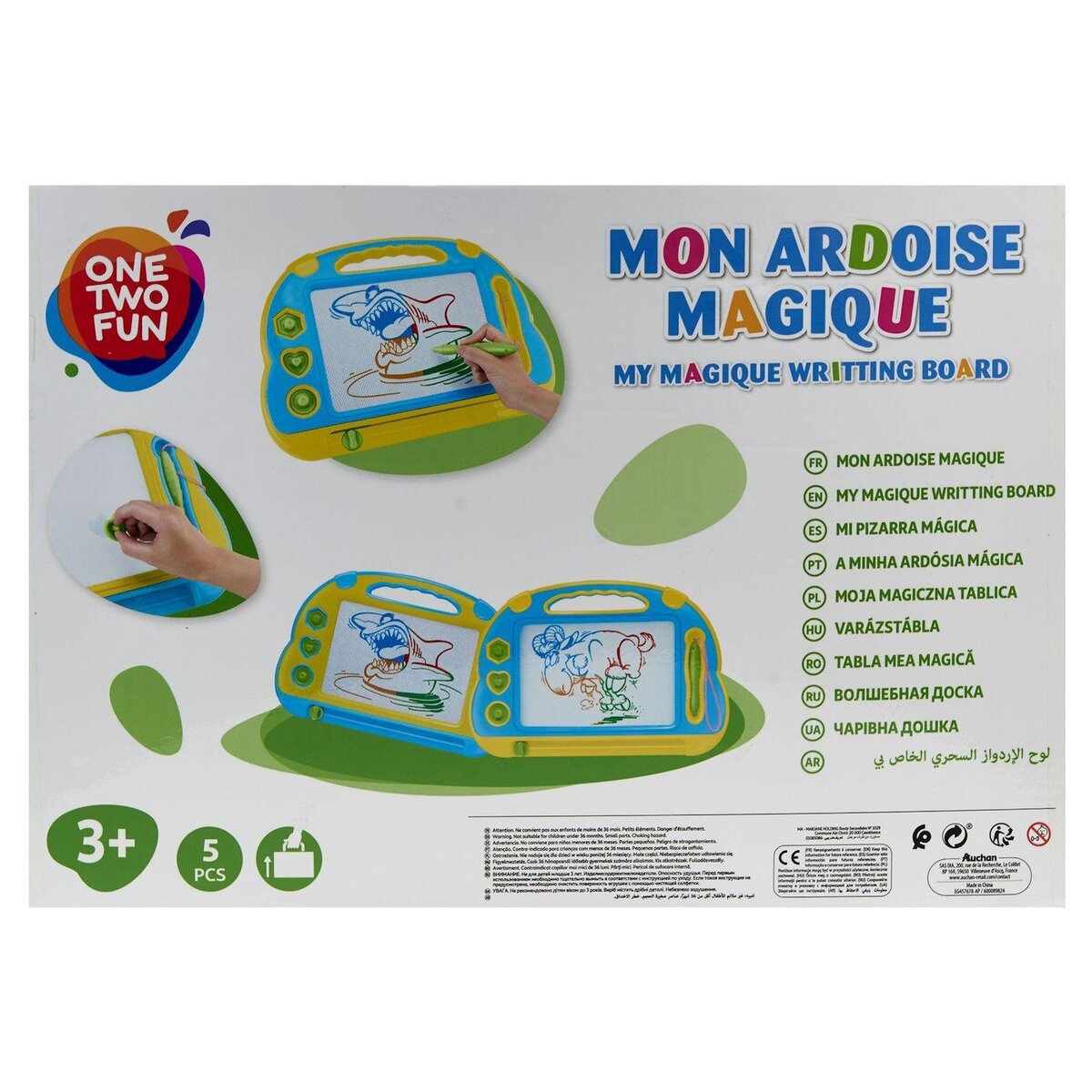 One Two Fun Ardoise magnétique