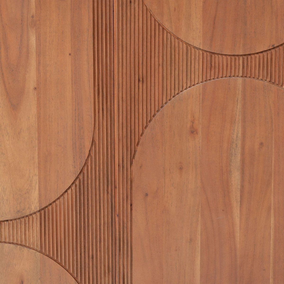 ATMOSPHERA Buffet 3 portes en bois massif NANDA - Marron