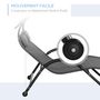 Voir la diapositive 5 : OUTSUNNY Balancelle de jardin 3 places grand confort toit inclinaison réglable épais coussins polyester acier époxy gris