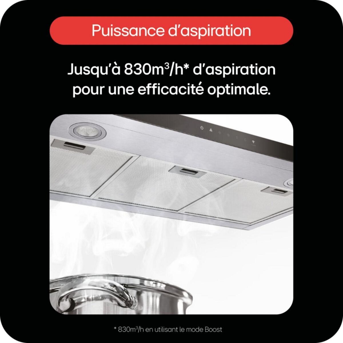 LG Hotte décorative murale HCEZ3626S ThinQ