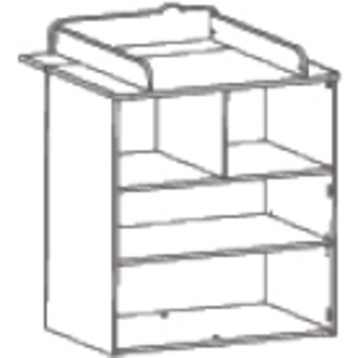 Commode bébé à langer 2 portes CHATON