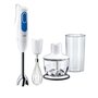 Voir la diapositive 1 : BRAUN Mixeur plongeant multifonction 700w blanc/bleu - mq3035 sauce