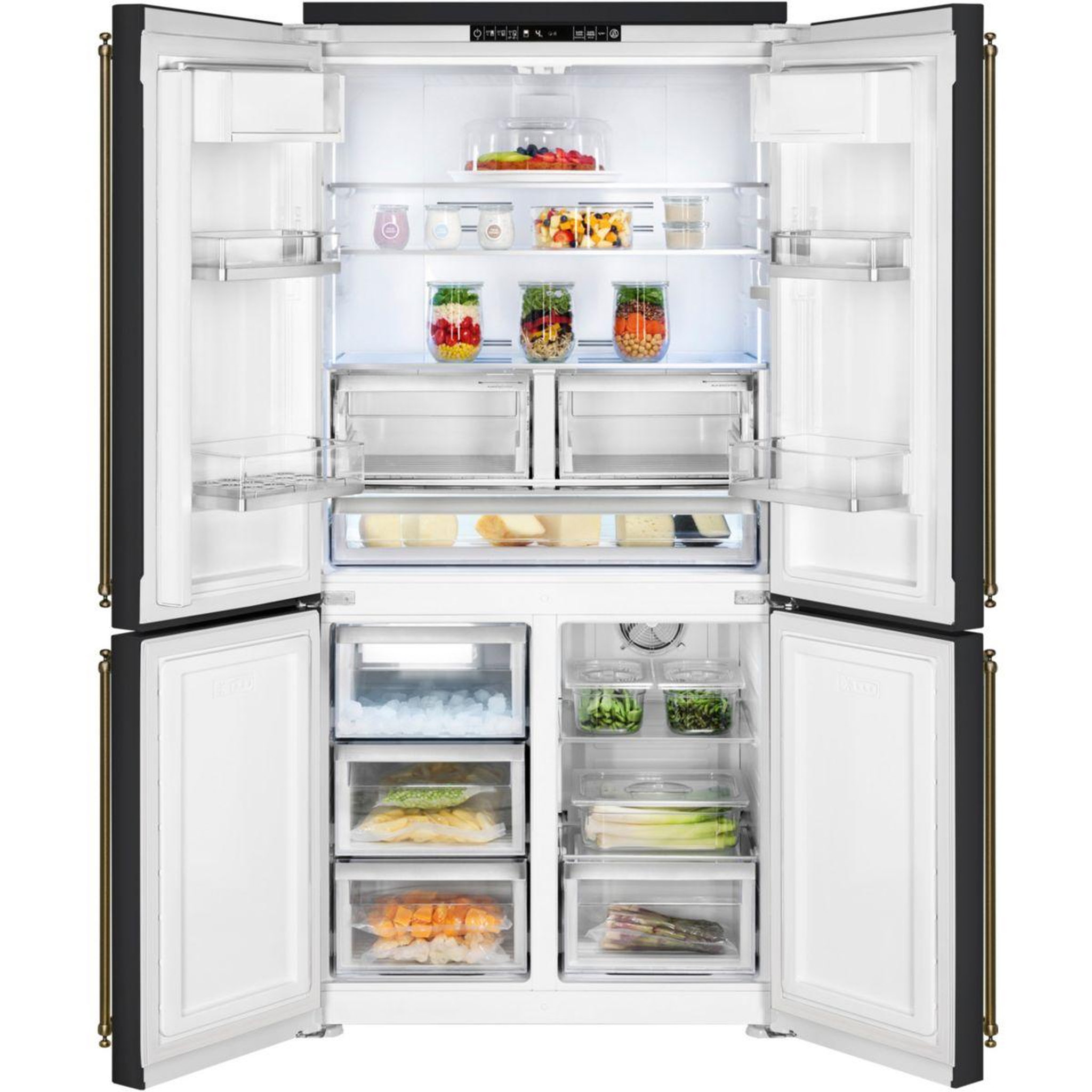 Voir la diapositive 3 : SMEG Réfrigérateur multi portes fq60cao6
