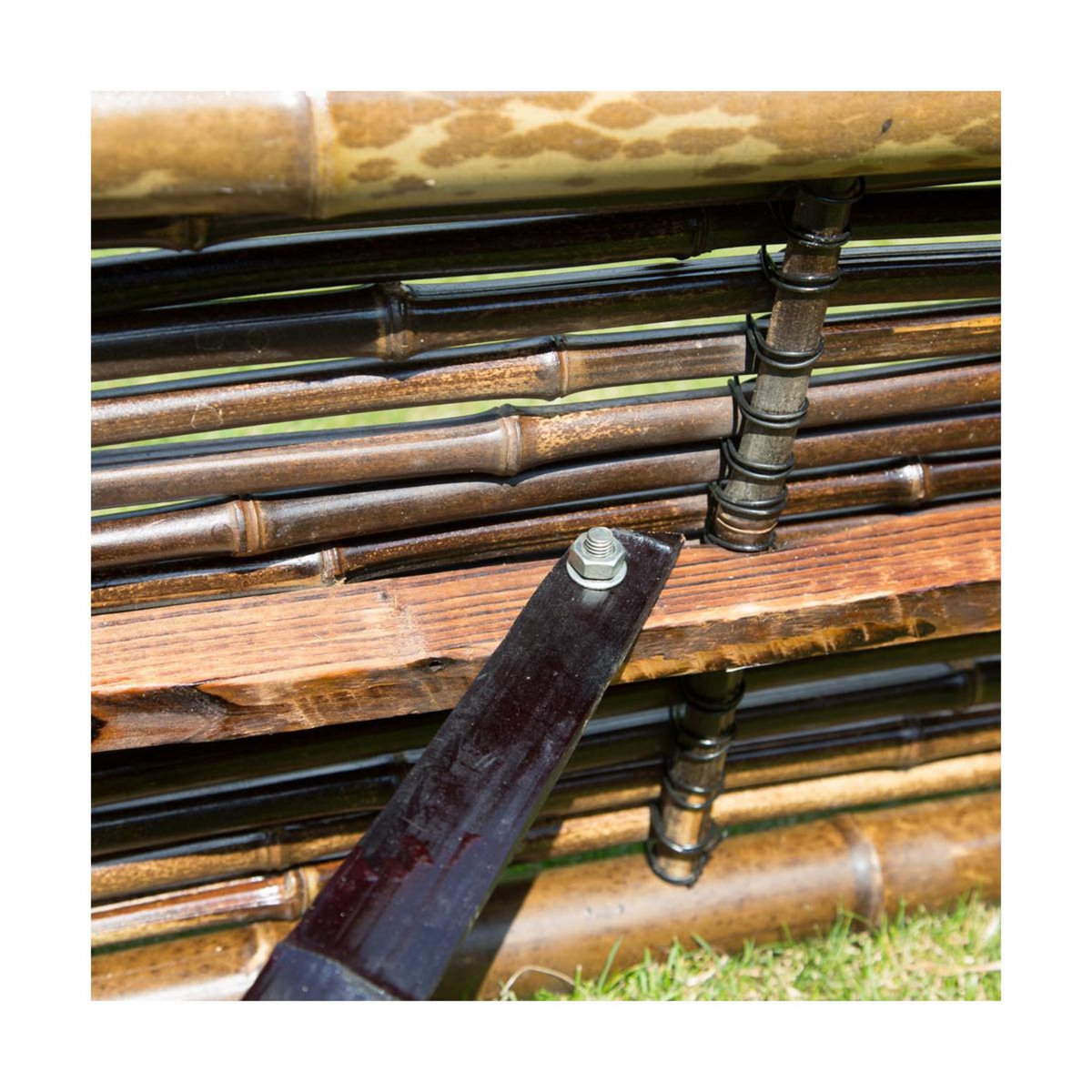 HomeStyle4U Banc de Jardin Extérieur en Bambou Naturel - Élégance et Confort