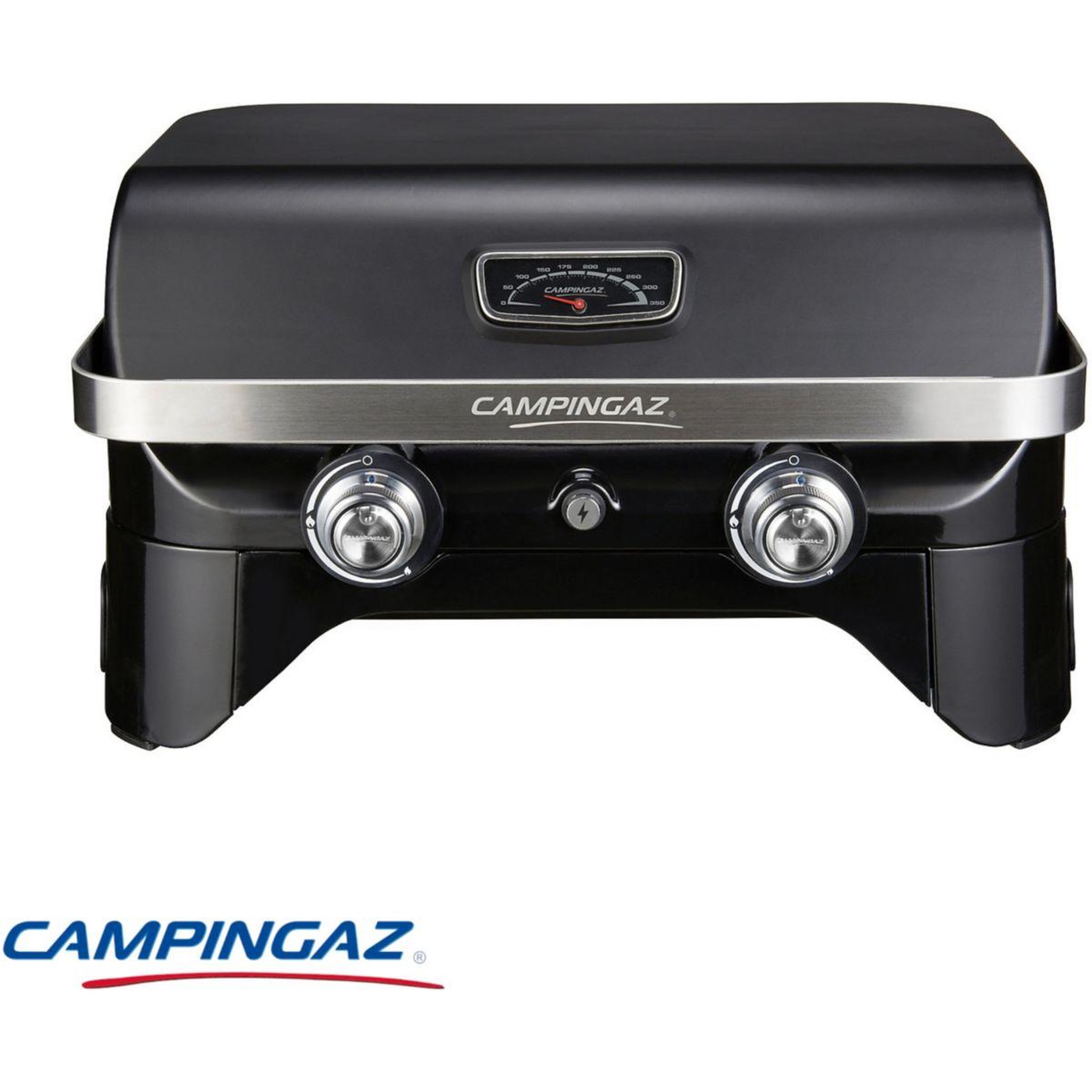 CAMPINGAZ Barbecue gaz attitude lx noir 2 brûleurs à poser, 58x36 cm