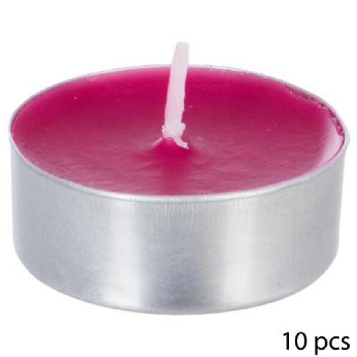 COMPTOIR DE LA BOUGIE Lot de 10 Bougies Chauffe-Plat Parfumées 3,7cm Framboise