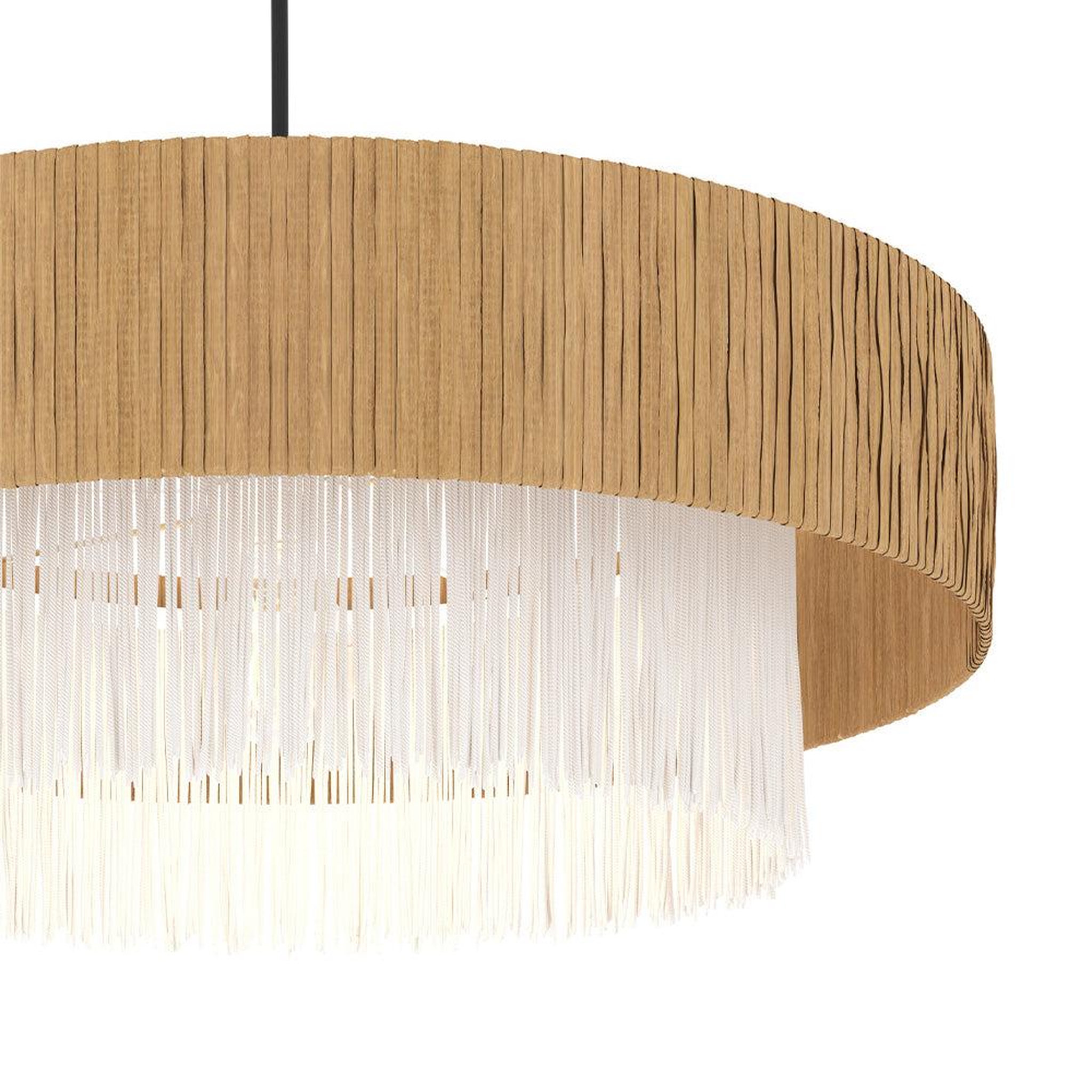 Voir la diapositive 6 : MAISON PAVANE Suspension ronde en raphia 75 cm-Solara