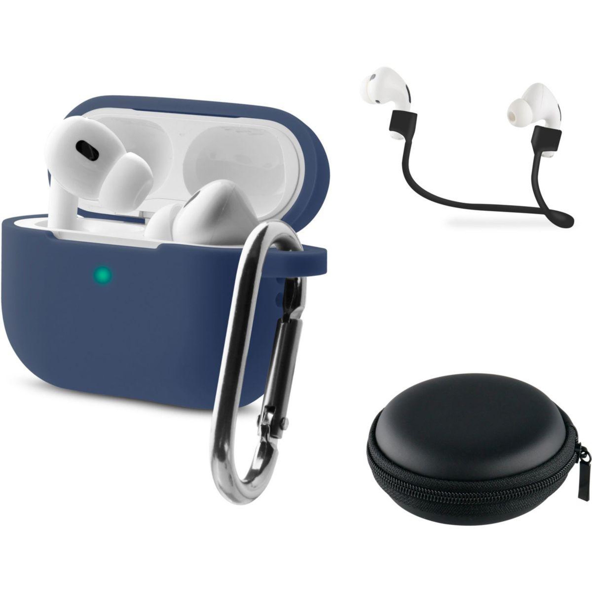 Voir la diapositive 1 : ESSENTIEL B Etui Airpods Pro 2 Bleu