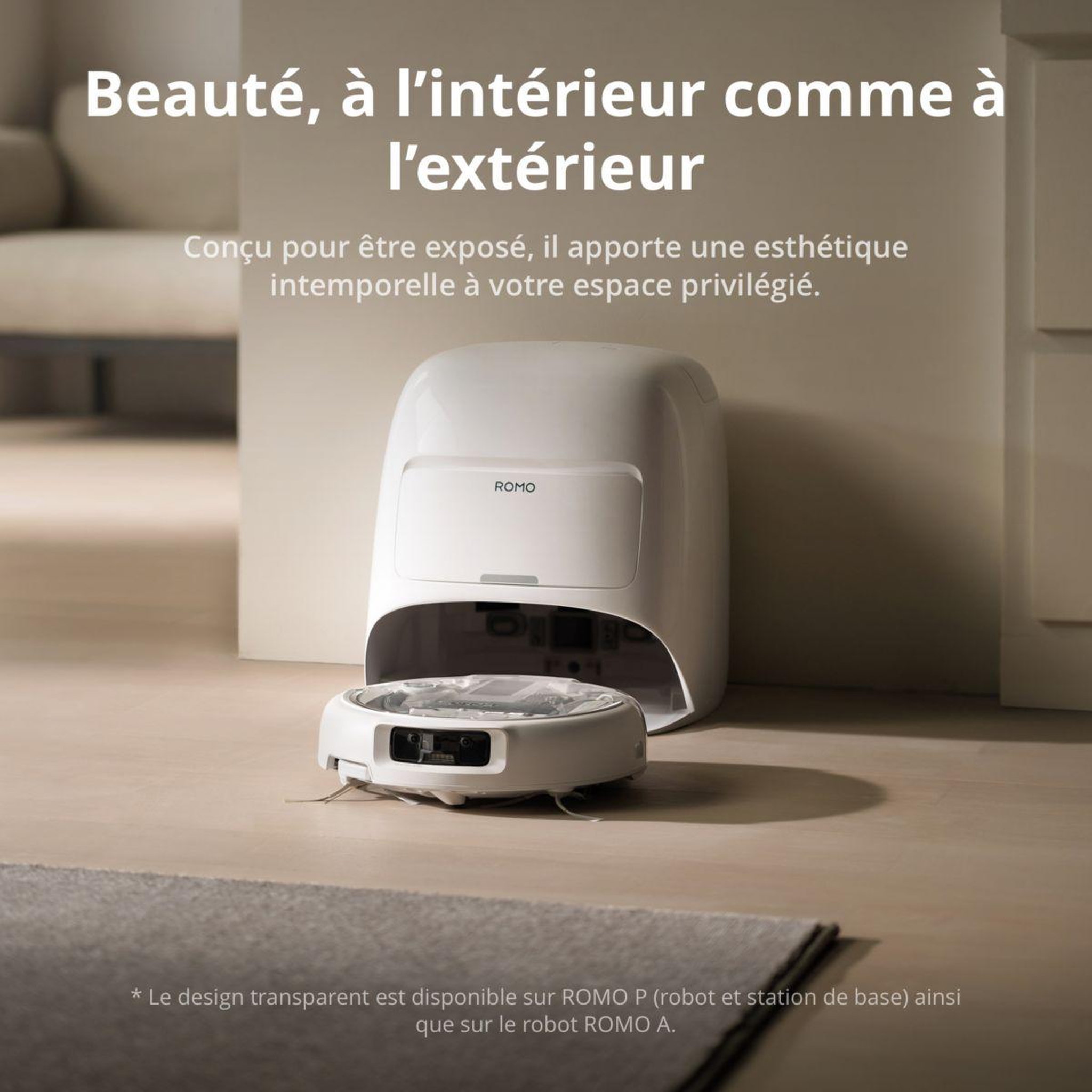 Voir la diapositive 3 : DJI Robot aspirateur laveur romo a