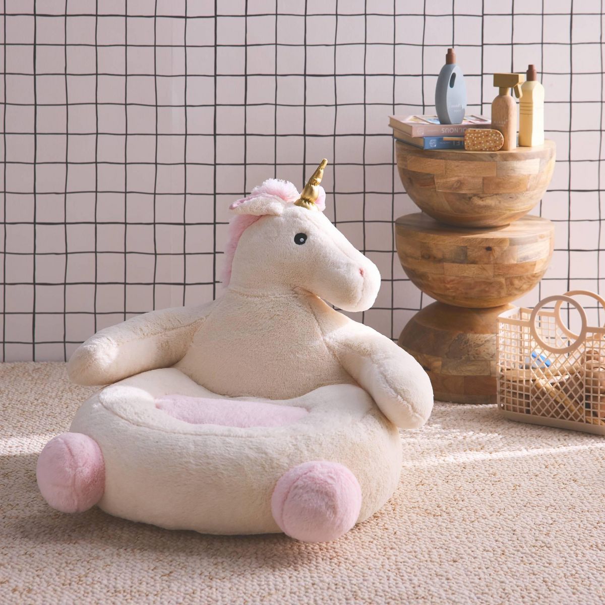SWEEEK Fauteuil licorne pour enfant
