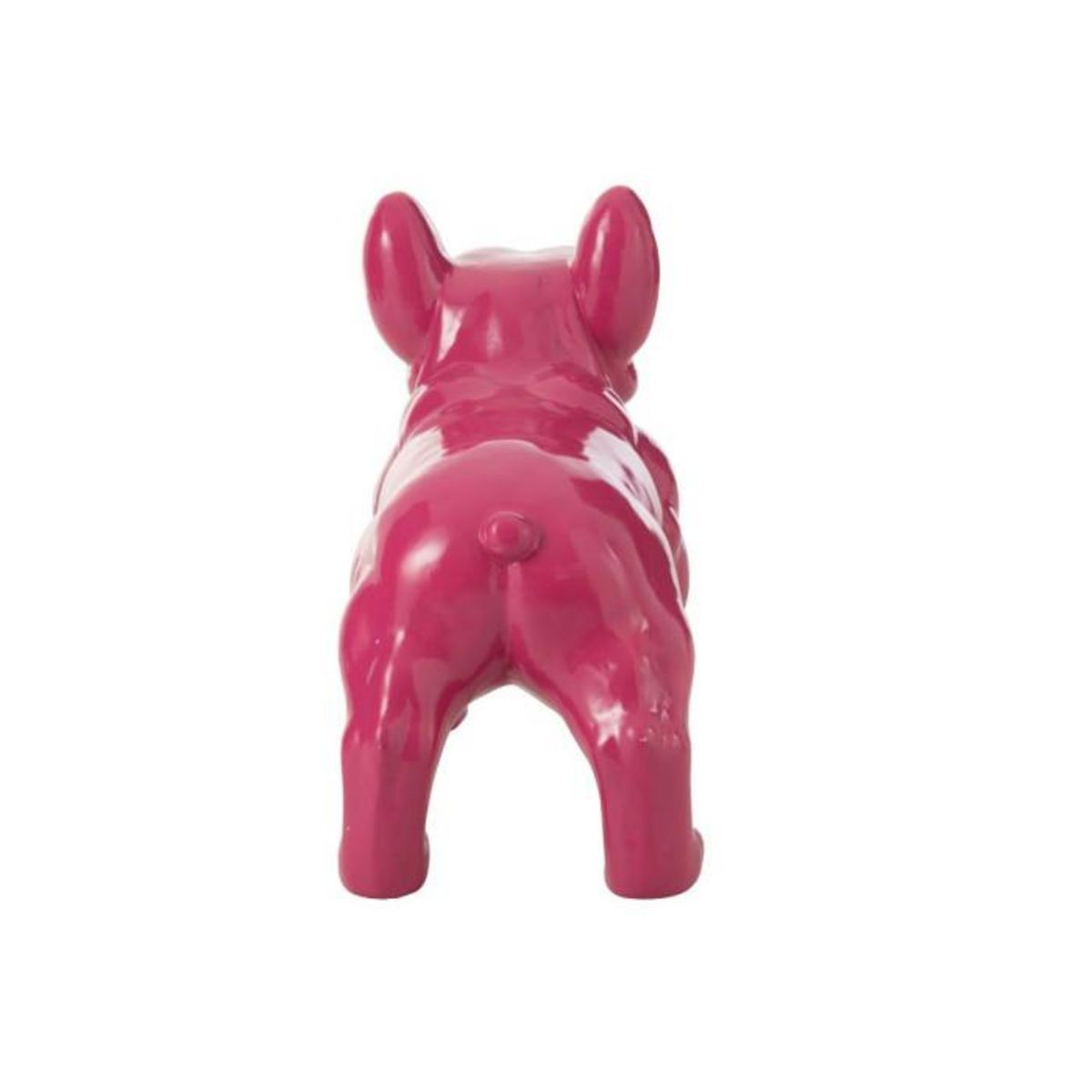 Paris Prix Statue Déco  Bulldog  88cm Fuchsia
