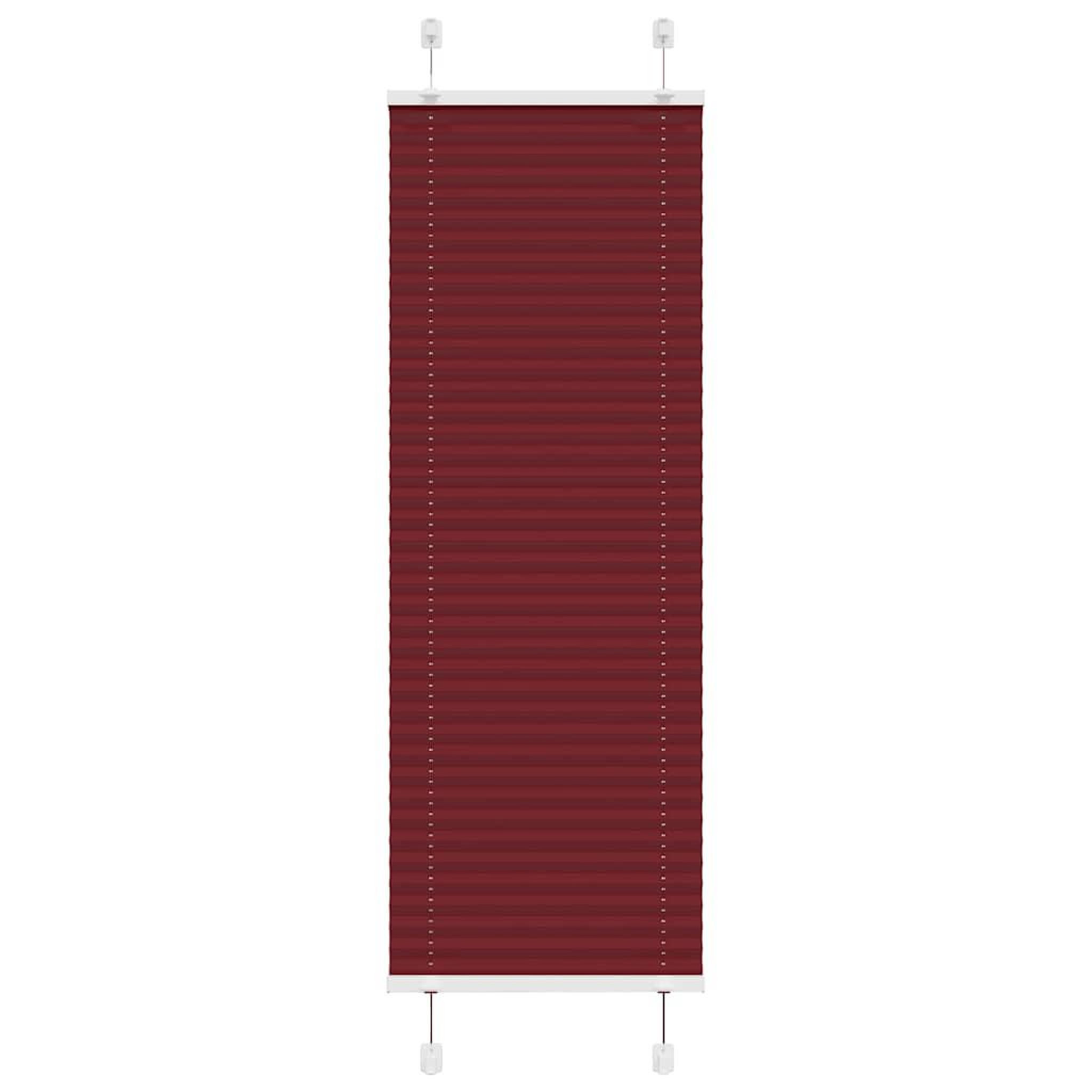 VIDAXL Store plisse rouge bordeaux 45x100 cm largeur du tissu 44,4 cm