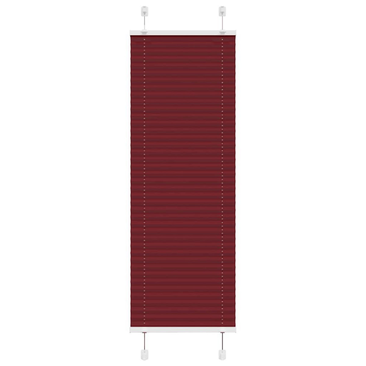 VIDAXL Store plisse rouge bordeaux 45x100 cm largeur du tissu 44,4 cm