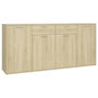 Voir la diapositive 2 : VIDAXL Buffet Chene sonoma 160x36x75 cm Bois d'ingenierie