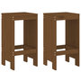 Voir la diapositive 2 : VIDAXL Tabourets lot de 2 marron miel 40x36x75 cm bois massif de pin