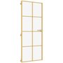Voir la diapositive 2 : VIDAXL Porte interieure mince dore 93x201,5 cm verre trempe aluminium