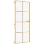 Voir la diapositive 2 : VIDAXL Porte interieure mince dore 93x201,5 cm verre trempe aluminium