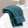Voir la diapositive 5 : Paris Prix Lot de 2 Gants de Toilette  Elegance  15x21cm Bleu