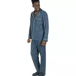 Sensei Maison Pyjama rayé homme ENZO. Coloris disponibles : Gris, Bleu