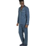 Sensei Maison Pyjama rayé homme ENZO. Coloris disponibles : Bleu, Gris